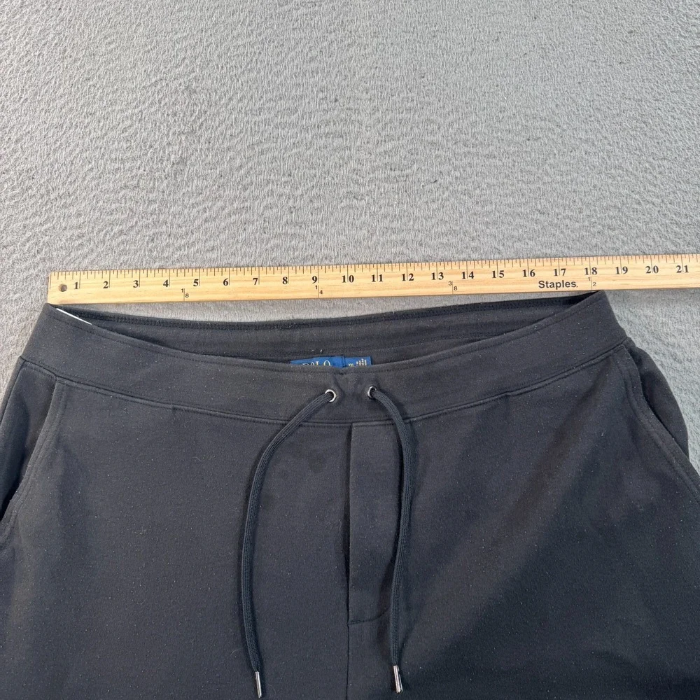 Polo Ralph Lauren Sweatpants Men's 2XL‎ Black Jogger Athleisure Running Pony